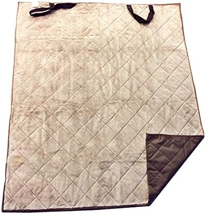 long richIndoor/Outdoor Pet Travel Water Proof Blanket and Seat Protector, 54" x 64", Brown,by Happycare Textiles