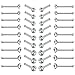 Evevil 60pcs Small Nose Studs Stainless Steel CZ Nose Piercing Jewelry Tiny Bone Studs for Women Men Hypoallergenic (1.5-2mm,Clear CZ,22G)
