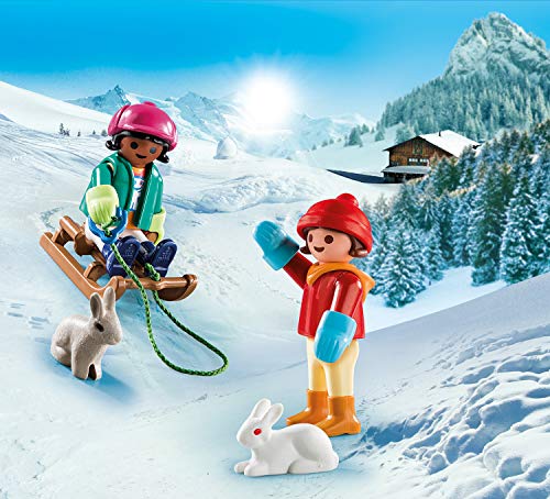 PLAYMOBIL Special Plus 70250 Kinder mit Schlitten, ab 4 Jahren – Bild 3