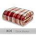 MERRYLIFE Throw Blanket Plaid| Ultra-Plush Soft Colorful Oversized | Decorative Couch Travel Blanket | (50
