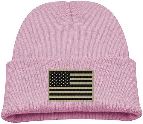 Subdued Us Flag Tactical Warm Ski Hat For Infant