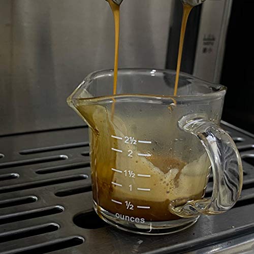 ZYLBDNB Zuckerdose milchkännchen Set Glas-Konzentrat Kaffeetasse mit Skala, Kreativer Kaffee-Milch-Creamer Krug mit… – Bild 6