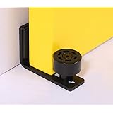 FTVOGUE Puerta Corredera Ruedas Guía de Suelo Negro – Herraje para 2