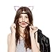 Mudder Cat Ear Headband Hair Band Fluffy Hair Hoop Headband for Party and Daily Decoration, Assorted Colors, 6 Pieces