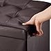 Ollieroo Faux Leather Folding Storage Ottoman Bench Seat Foot Rest Stool (15