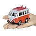 iPlay, iLearn Surf Van with Surfboards on Top in Die Cast Metal Pull Back Play Toy Vehicles with Lights and Sounds (Orange)