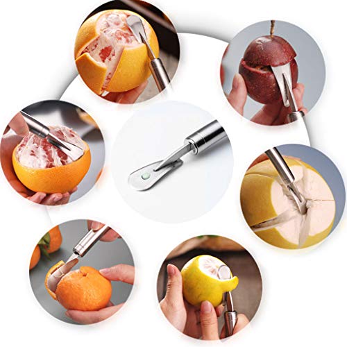 Nesee Orange Peeler Stainless Steel Fruit Peeling Tool for Pomelo Pomegranate Tomato Fruit's Peel