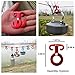 TRIWONDER Guyline Cord Adjuster Rope Tensioner Tent Guy Line Paracord Tightener Loop Alien Aluminum Alloy for Camping Hiking (Various - 28 Pack)