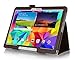 ProCase Samsung Galaxy Tab S 10.5 Case - Bi-Fold Flip Stand Cover Case exclusive for 2014 Galaxy Tab S Tablet (10.5 inch, SM-T800), with Hand Strap, auto Sleep/Wake (Brown)