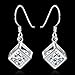 Hosaire Dangle Earrings Elegant Shining Crystal Drop Hook Earrings for Women's Jewelry