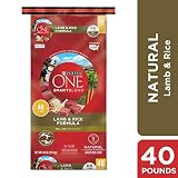 Purina ONE Natural Dry Dog Food, SmartBlend Lamb & Rice Formula - 40 lb. Bag