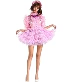 GOceBaby Women Sissy Maid Half Sleeve Lockable Puffy Pink Dress Uniform Crossdress
