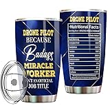 MONIZILUCKY Drone Pilot Tumbler Stainless Steel