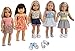 sweet dolly 18 inch Doll Clothes and Shoes, 5 Outfits +2 Shoes