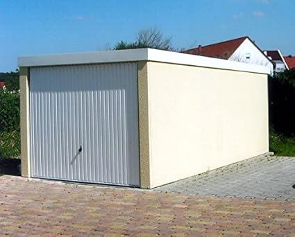 Fertiggarage Hochraumgarage Ca 3 X 6 M Mit Hormann Schwingtor Und Weisser Innenbeschichtung Amazon De Auto Motorrad
