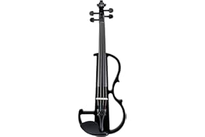 Doredo Electric Violin 4/4 Kit, Electric Violin 4/4 Full Size for Adults, Students, Beginner Violin with Case, Bow, Rosin, and Headphones,Black Violin