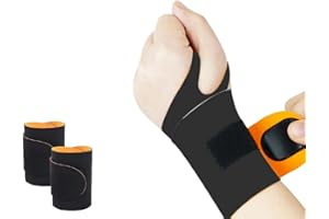 Zxjsisy 2 PCS Wrist Support Brace, Ultra-Thin Elastic for Tear, Compression Bands for Carpal Tunnel, Arthritis, Tendonitis an
