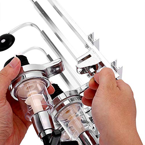 Liquor Dispenser Bar Butler, 6 Bottle Wall Mounted Bottle Beverage Stand Wall Bracket Drink Wine Dispenser Solo Optic Spirit Drinkware Set for Home and Commercial
