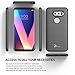 LG V30 Case, LG V30 Plus/LG V30S ThinQ/LG V35 / LG V35 ThinQ w/[Full Cover Screen Protector Clear HD], NageBee [Carbon Fiber] Brushed [Heavy Duty] Shock Proof Dual Layer Hybrid Case (Black)