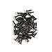 YMC 3mm Bass & Guitar Pickguard Screws for Strat Tele SG LP Guitar Bass Replacement,Black (Pack of 50)