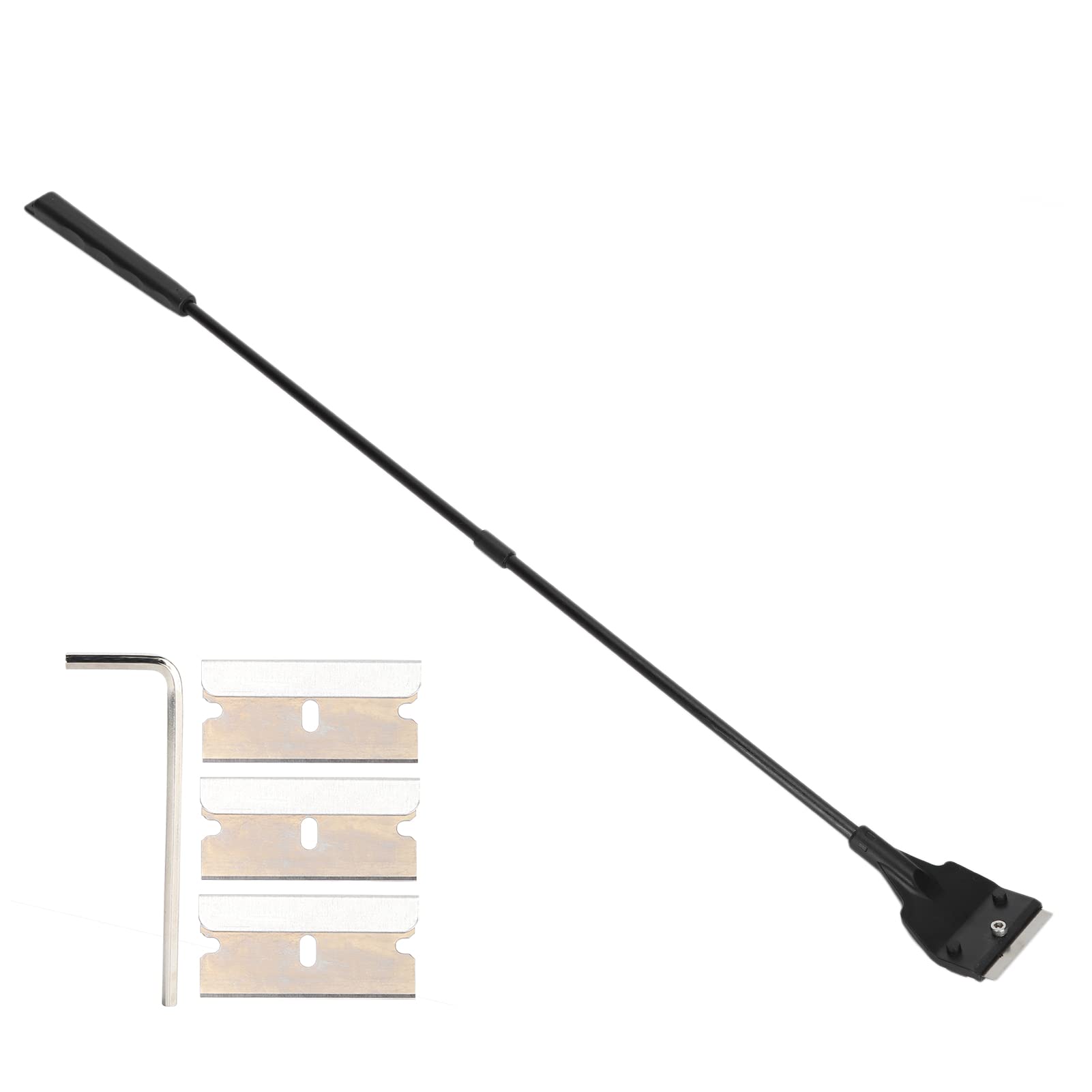 Algae Scraper for Glass Aquariums Fish Tank Cleaner Aquarium Algae Scrapers Plastic Aquarium Plant Tools Long Aquascaping Tools Spatula Aquatic Plants Tool For Freshwater and Saltwater