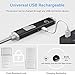 Candle Lighter in Plasma Electric Arc, Rechargeable Lighter-Kitchen Lighters Long 360° Flexible, BBQ Lighter with Neck Atomic USB Rechargeable for Camping Grilling and Smoking Cigarette
