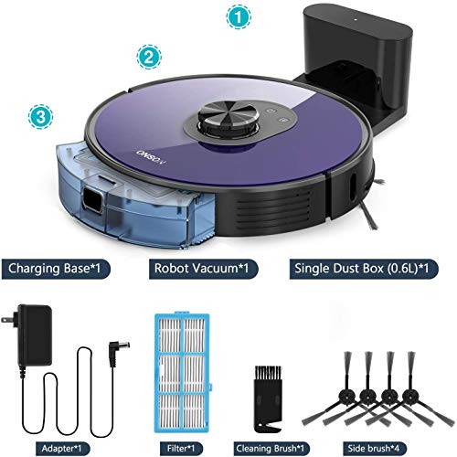 Robot Vacuum ONSON J30, 2700Pa Lidar Navigation Robotic Vacuum, NoGo