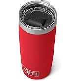 YETI Rambler 10 oz Tumbler, Stainless Steel, Vacuum Insulated with MagSlider Lid, Rescue Red