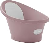 Shnuggle Baby Bath with Bum Bump Support, Backrest & Plug - Blossom