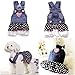 Petparty® Sweet Heart Sequins Denim Dog Dress Dog Clothes, S