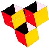 HENGDA KITE 3D Magic Cube Box Kite for Adults with Single Line | Cool Kite, Flying Toys for Beach Park Playing,Large Adult Kite for Family Outdoor Games
