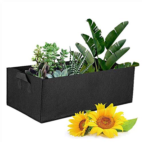 Pflanztasche 5pcs 36L Vliesstoff Pflanzsack groß 60x30x20cm Pflanzkübel Rechteckig Pflanze Wachsende Tasche mit Griffe… – Bild 8
