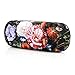 EZESO Fabrics Metal Floral Retro Light Portable Eyeglasses Case (A)