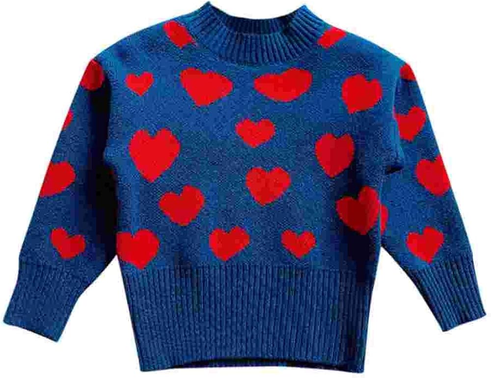 Fullyday Valentine Kids Baby Knitted Sweater, Warm Toddler