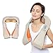 Multi-functional Shiatsu Neck Shoulder and Back Massager, Kneading Massager with Infrared Heating Function and Car Adaptor