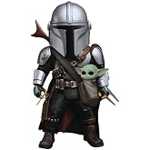 Beast Kingdom Star Wars: The Mandalorian: The Mandalorian EAA-122 Egg Attack Action Figure, Multicolor