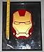 Ironman Head!- HQ Gold Metallic on Dark Red 2 Color! 4.5in x 6.5in Vinyl Sticker Decal