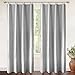 DriftAway Thermal Insulated Blackout Curtain Liner 2 Panels Each Liner Size 50 Inch by 80 Inch Rings Included