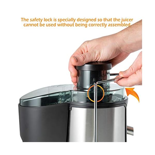 PureMate-600W-NaturoPure-Powerful-Whole-Fruit-and-Vegetable-Juice-Extractor-Centrifugal-Juicer-Machine-with-2-Speed-Settings-BPA-Free-65MM-Wide-Mouth-with-500ml-Juice-Jug-14L-Pulp-Container PureMate Juicer Machines, 600W Whole Fruit and Vegetable Juice Extractor, Centrifugal Juicer Machine, Stainless Steel…