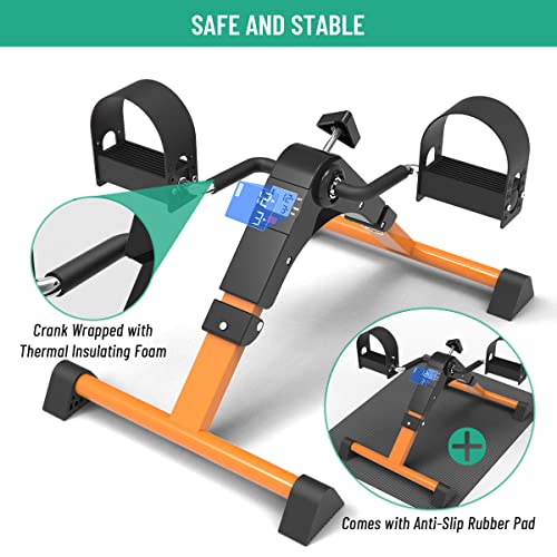 SivaExilis Folding Foot Pedal Exerciser, Under Desk Bike Pedal