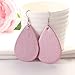 Finrezio 16-20Pairs Teardrop Leather Earrings Lightweight Dangle Earrings Leaf Leopard Print Earrings Set for Women (B: Leopard Earrings)