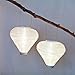 2 White Nylon Solar Hanging Lanterns, 10