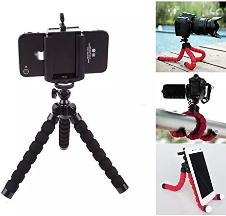AMTopShow Octopus Style Portable and adjustable Tripod Stand Holder for iPhone, Cellphone (Length 6.5 INCH)
