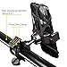 Bike Mount Phone Holder, Universal Adjustable Bicycle Motorcycle MTB Phone Holder, Compatible with iPhone Xs Max XR X 8 7 6 5 Plus Samsung Galaxy S9 S8 S7 S6 S5 Note 9 8 7 6 Black