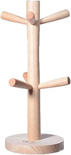 HAIBEIR Holz Tassen Halter für 6 Tassen