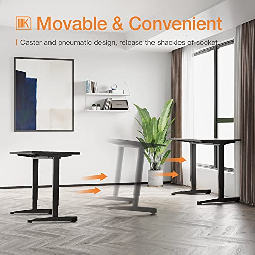 ODK Height Adjustable Standing Desk, 48" x 24" Pneumatic Airlift Power