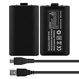 Xbox One Battery Pack, Hokyzam W18 Xbox One Play and Charger Kit 2PCS 2800mAh Rechargeable Battery and 2.75M Micro USB Charging Cable for Xbox One Controllers