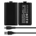 Xbox One Battery Pack, Hokyzam W18 Xbox One Play and Charger Kit 2PCS 2800mAh Rechargeable Battery and 2.75M Micro USB Charging Cable for Xbox One Controllers