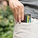 GintaXen Slim Genuine Leather Credit Card Holder Front Pocket Wallet with RFID Blocking - Brown