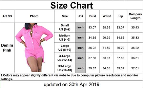 Women's Casual Button Shirt Tops Short Pants Jumpsuit Jeans Sexy V Neck Fasten Short Sleeve Button Down Jacket Loose Comfy Rompers Stand Collar Riders Outfits with Pockets Slim Fit